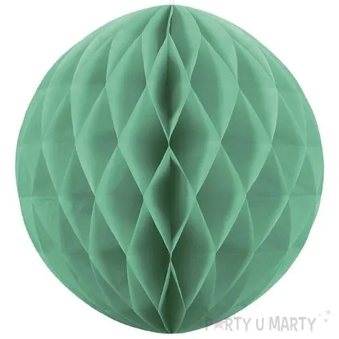 dekoracja honeycomb kula zielono szara 40 cm