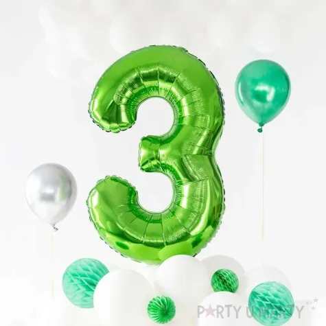 dekoracja honeycomb kula zielony partypal 10 cm