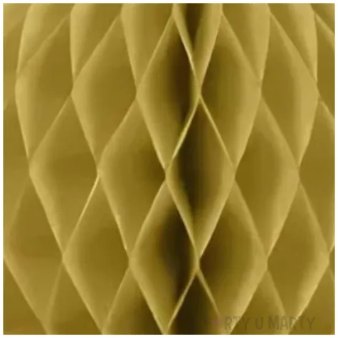 dekoracja honeycomb kula zloty partydeco 10 cm