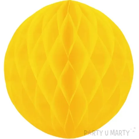 dekoracja honeycomb kula zolty partypal 30 cm