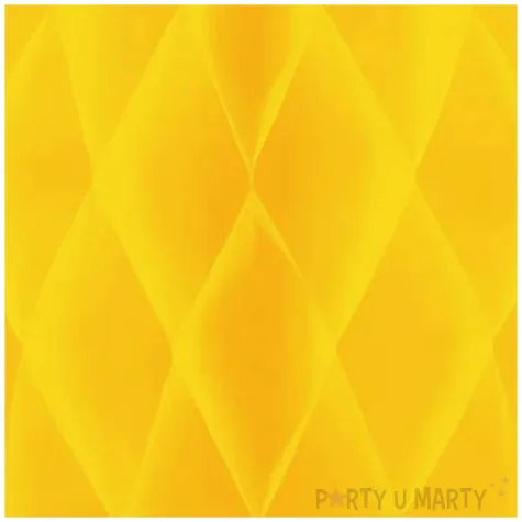 dekoracja honeycomb kula zolty partypal 30 cm