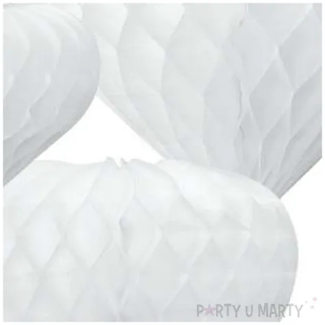dekoracja honeycomb serca bialy godan 3 szt