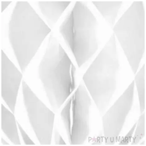 dekoracja honeycomb serce biala folat 30 cm