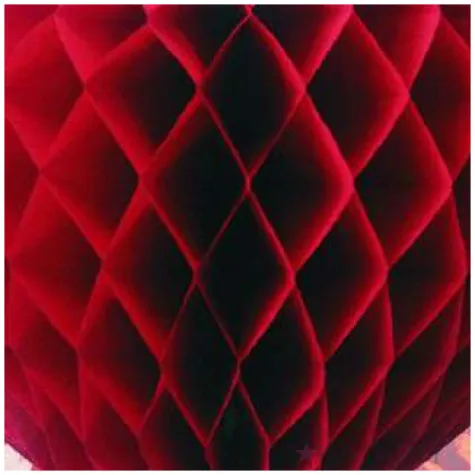 dekoracja honeycomb serce bordowa 45 cm funny fashion