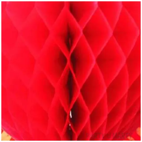 dekoracja honeycomb serce czerwona 45 cm funny fashion