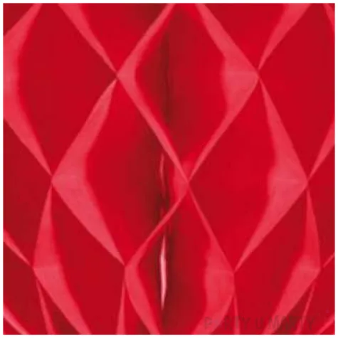 dekoracja honeycomb serce czerwona folat 30 cm