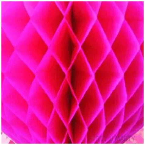 dekoracja honeycomb serce fuksja 45 cm funny fashion