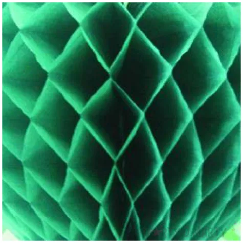 dekoracja honeycomb serce zielona 45 cm funny fashion