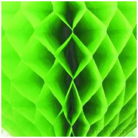 dekoracja honeycomb serce zielone jabluszko 45 cm funny fashion