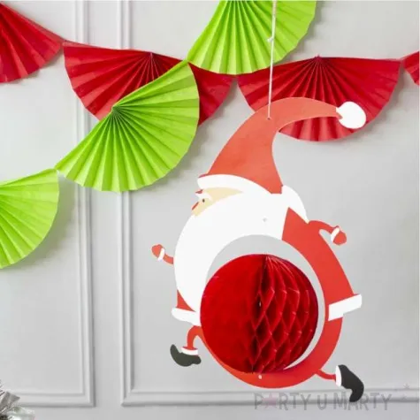dekoracja honeycomb swiety mikolaj partypal 35 cm