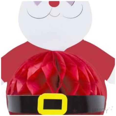 dekoracja honeycomb swiety mikolaj partypal 36 cm