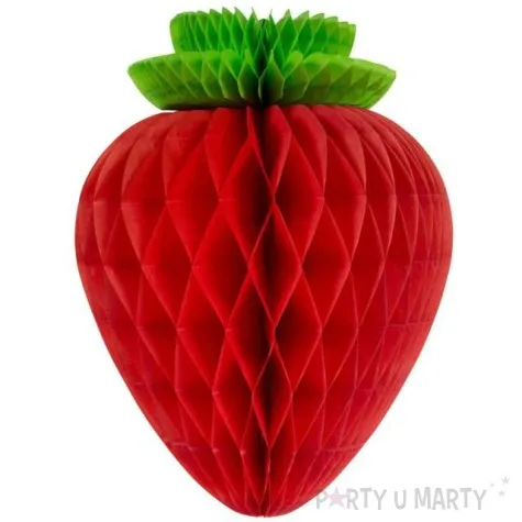 dekoracja honeycomb truskawka 26 cm