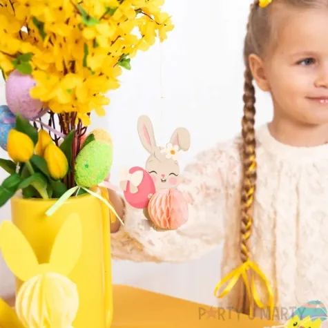 dekoracja honeycomb wielkanoc mix partypal 14 3 cm 4 szt