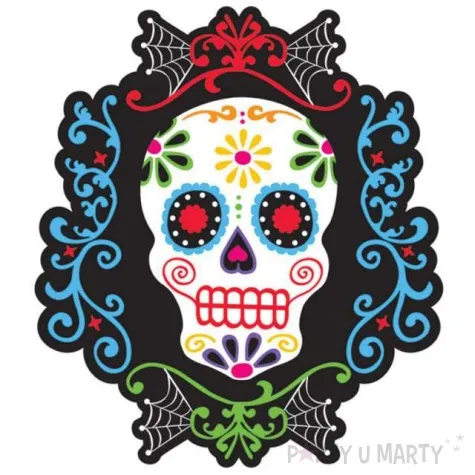 dekoracja kartonowa day of the dead amscan 26 cm