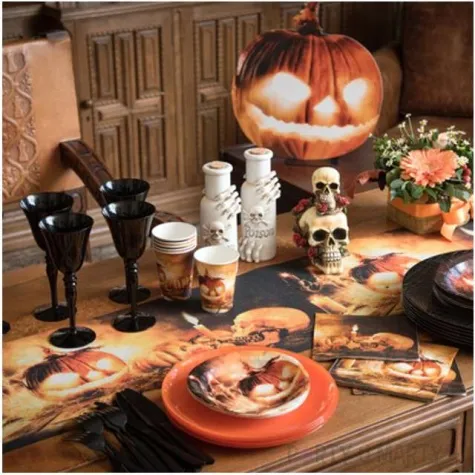 dekoracja kartonowa dynia santex 45 cm