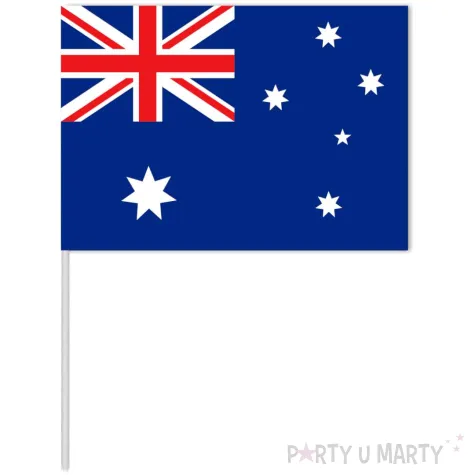 dekoracja kartonowa flaga na patyczku australia 40 cm