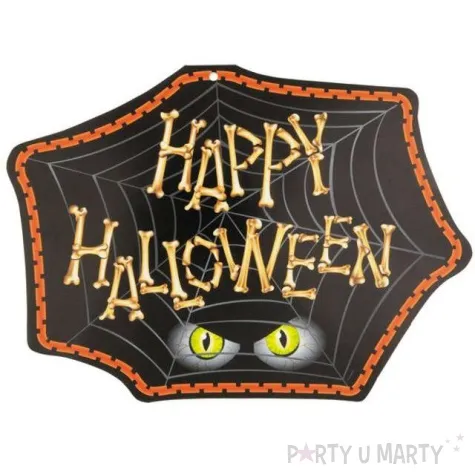 dekoracja kartonowa happy halloween unique 42 x 30 cm