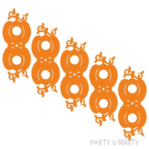 dekoracja kartonowa mono dynia na lizak diy pomaranczowa 5 szt