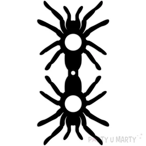 dekoracja kartonowa mono pajak na lizak diy czarna 5 szt