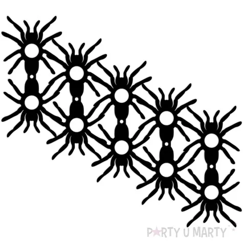 dekoracja kartonowa mono pajak na lizak diy czarna 5 szt