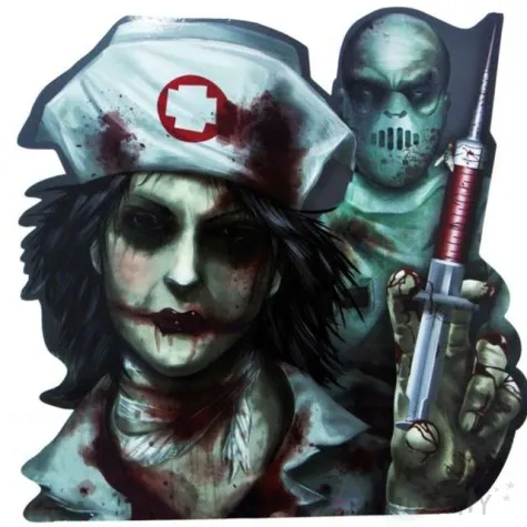 dekoracja kartonowa nawiedzony chirurg amscan 27 x 27 cm