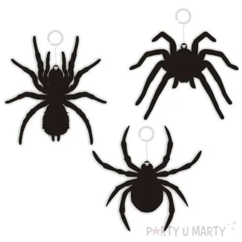 dekoracja kartonowa pajaki 10 cm 6 szt