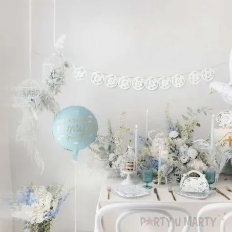 dekoracja klatka biala partydeco 24 cm