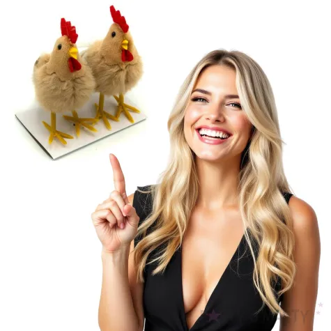 dekoracja koguty swiateczne 11 cm aliga 2 szt