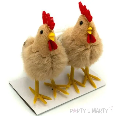 dekoracja koguty swiateczne 11 cm aliga 2 szt