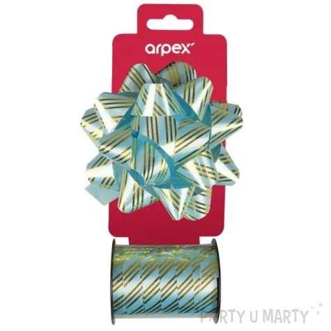 dekoracja kokardki prezentowe niebieski arpex 1 szt