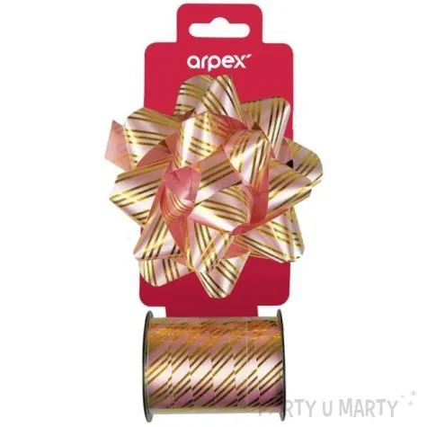 dekoracja kokardki prezentowe rozowy arpex 1 szt