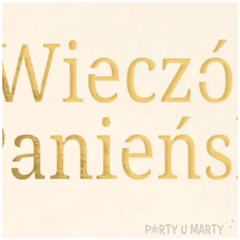 dekoracja kolo wieczor panienski kremowy zloty partycollection 35 cm