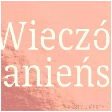 dekoracja kolo wieczor panienski rose gold partycollection 35 cm