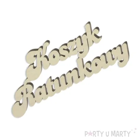 dekoracja koszyk ratunkowy bold drewno 13x6 cm