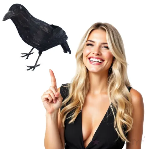 dekoracja kruk czarny smiffys