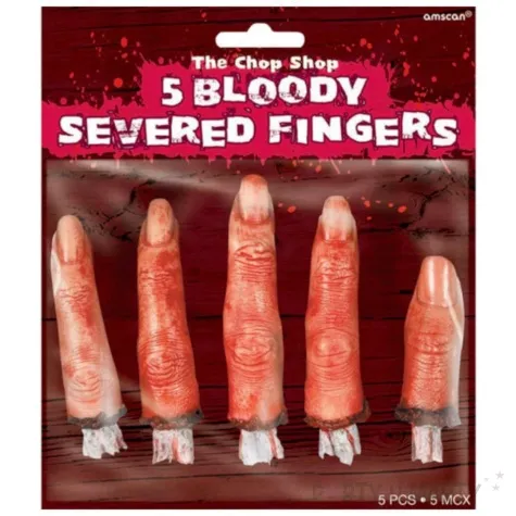 dekoracja krwawe odciete palce amscan 5 szt