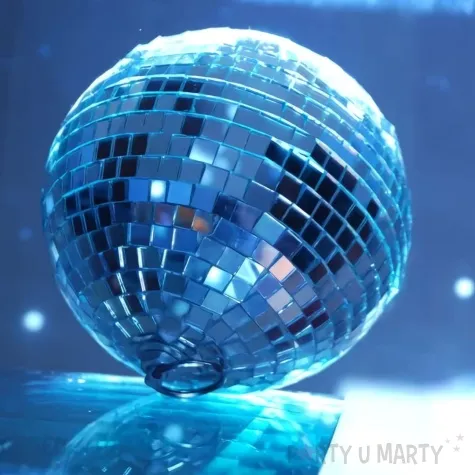 dekoracja kula dyskotekowa disco srebrna boland 20 cm