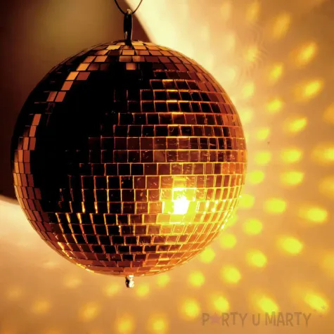 dekoracja kula dyskotekowa disco srebrny ptitclown 30 cm