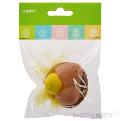 dekoracja kurczak w gniazdku arpex 5 cm
