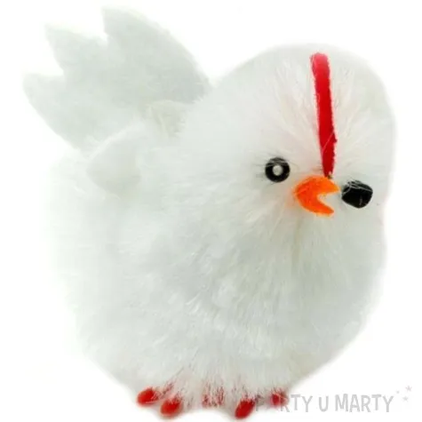 dekoracja kurczaki biale 5 cm aliga 3 szt
