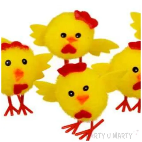 dekoracja kurczaki slodziaki 4 cm arpex 6 szt