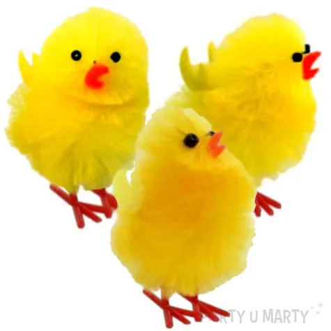 dekoracja kurczaki zolte 3 5 cm aliga 3 szt