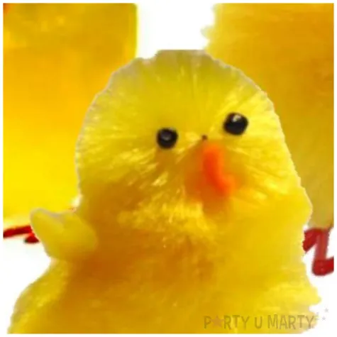 dekoracja kurczaki zolte 3 cm aliga 3 szt