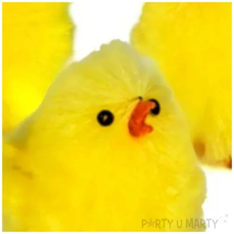 dekoracja kurczaki zolte 5 5 cm aliga 3 szt