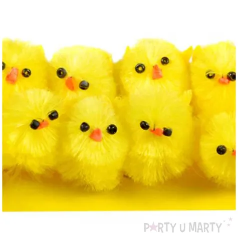 dekoracja kurczaki zolty arpex 2 5 cm 12 szt