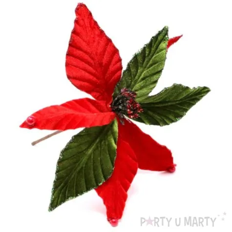 dekoracja kwiat poisencji guirca 28cm