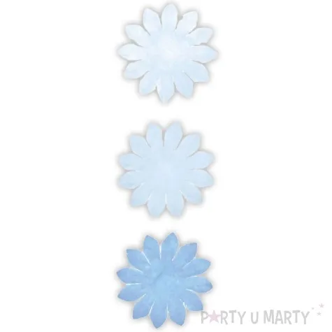 dekoracja kwiatki niebieskie titanum 25 mm 24 szt