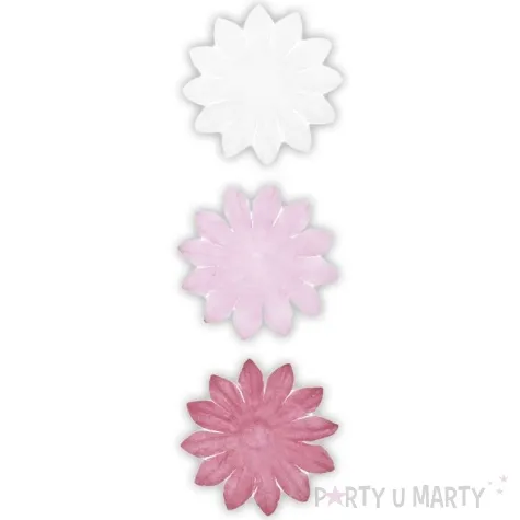 dekoracja kwiatki rozowe titanum 25 mm 24 szt