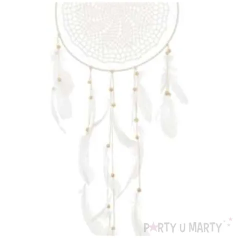 dekoracja lapacz snow indianski zlamana biel partydeco 30x94 cm