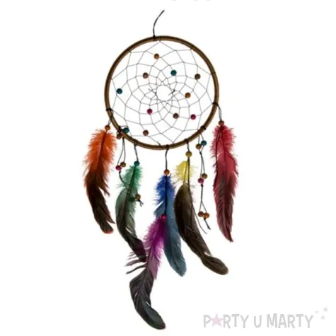 dekoracja lapacz snow kolorowe piora mix kemis 30 x 17 cm